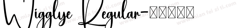 Wigglye Regular字体转换